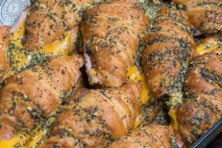 Ham and Cheese Croissant Sliders